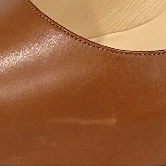 Christian Louboutin Very Prive 120 Peep-Toe  Heels Luggage Brown Size 39/9 - Picture 17 of 17